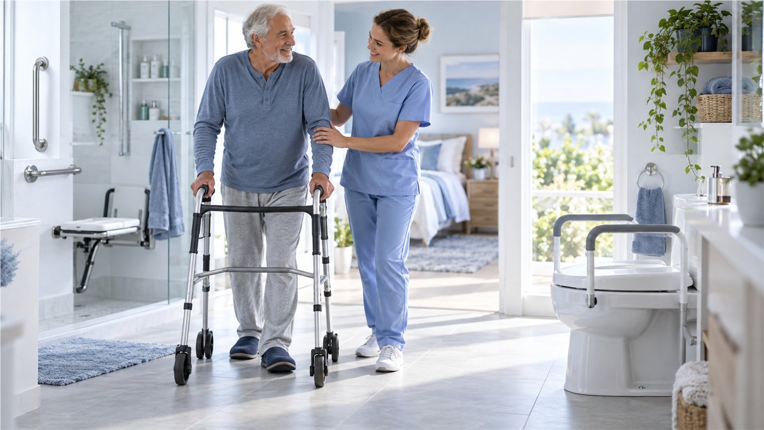 Assistive products in a real care setting