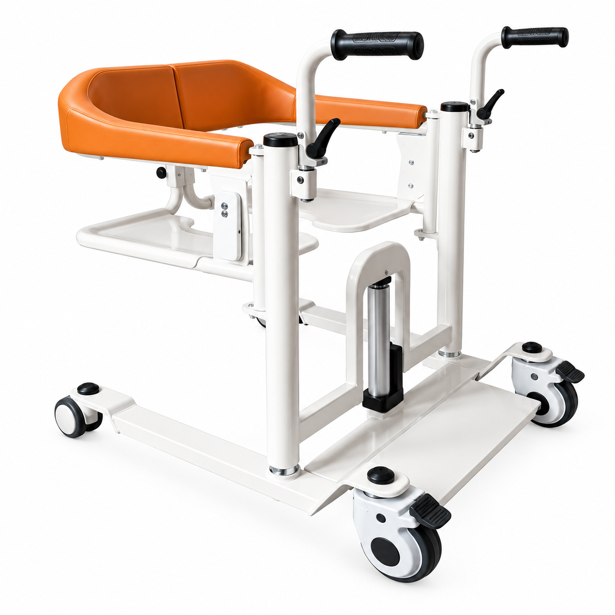 Electric Hydraulic Patient Transfer Chair with Commode Function
