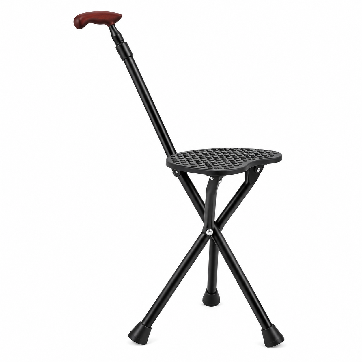4701TZD Multifunction Carbon Fiber Walking Cane with Folding Seat