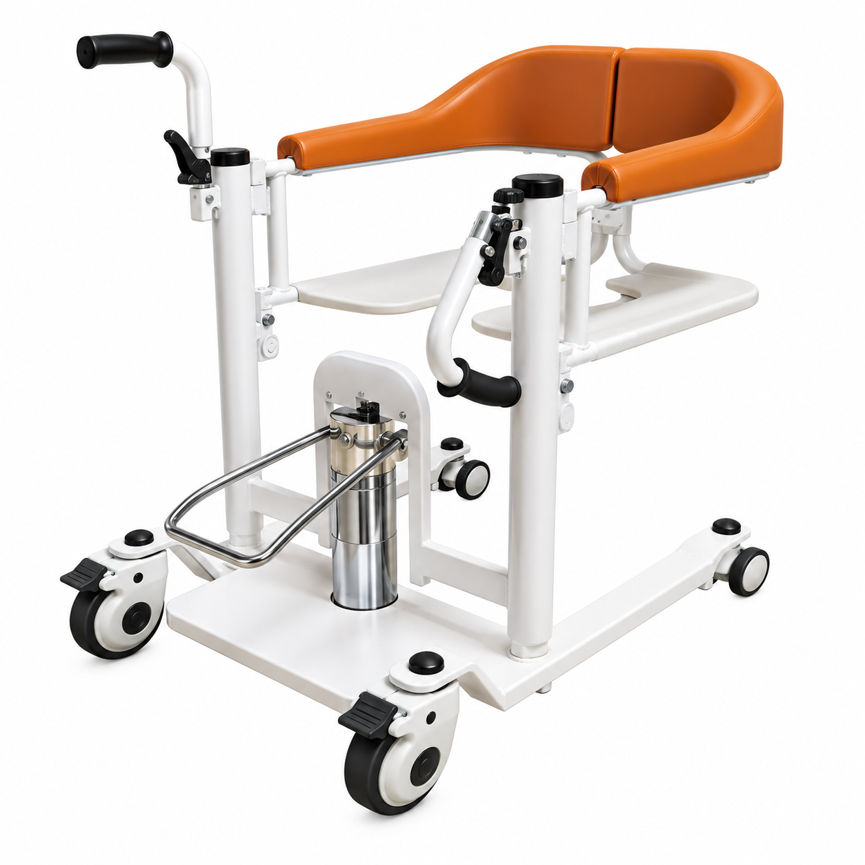 Hydraulic Patient Transfer Chair with Commode Function