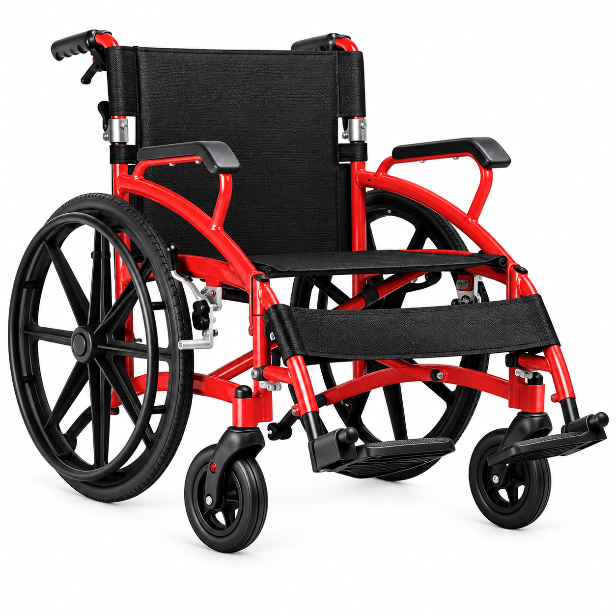 6700AJ Multifunction Manual Wheelchair with Aluminum Alloy Main Frame
