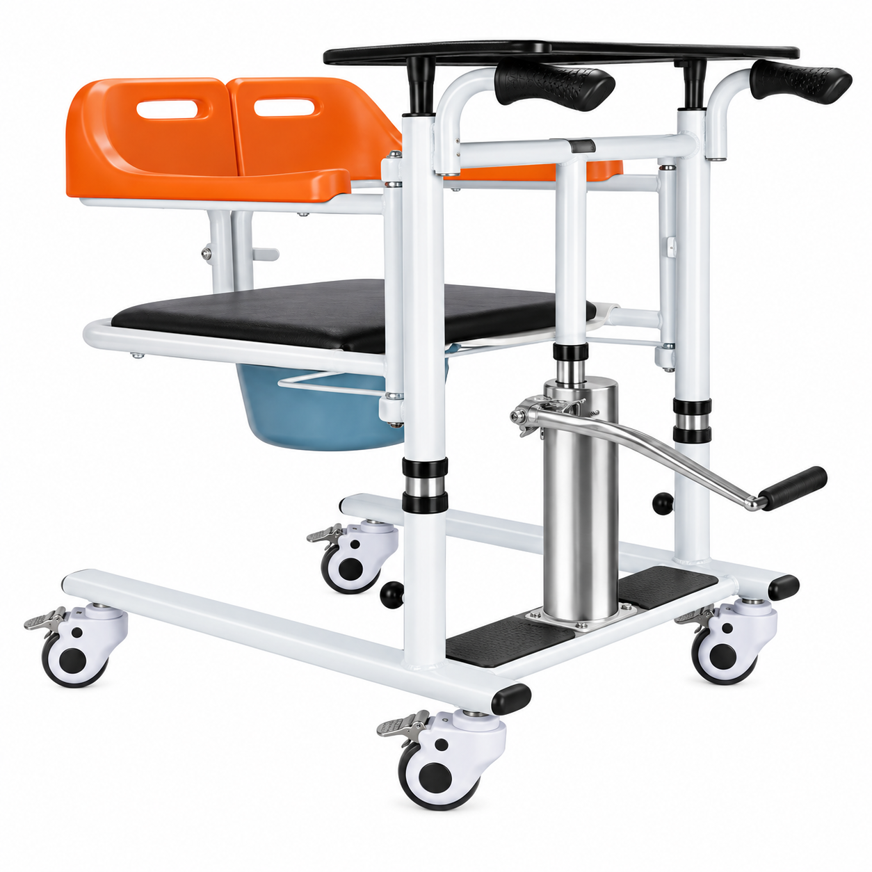7905CO Hydraulic Patient Transfer Chair with Commode Function
