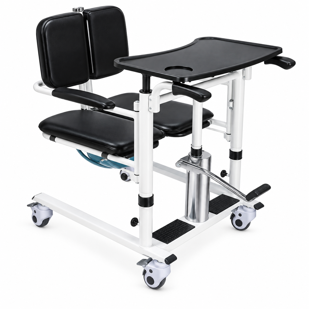 7905B Hydraulic Patient Transfer Chair with Commode Function