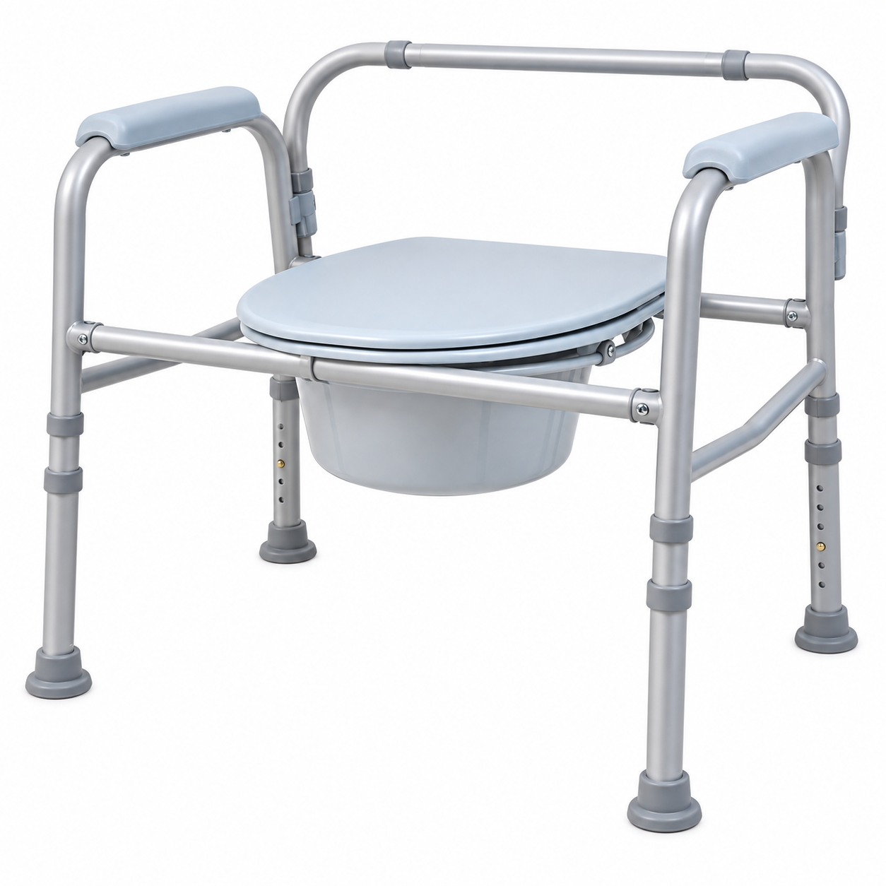 KD Adjustable Commode Chair with Armrests