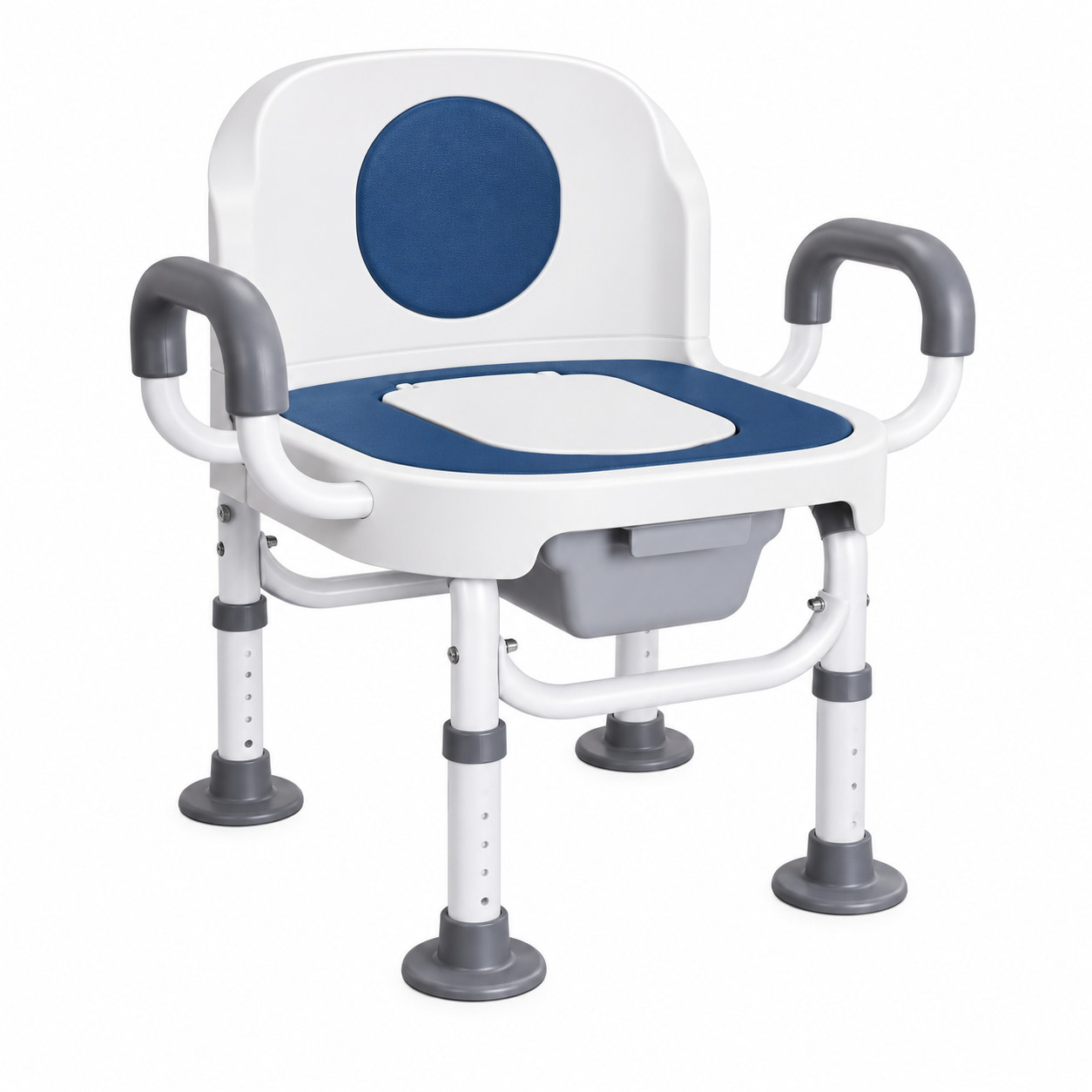310AJ Extra-Wide Comfort Commode Chair for Elderly and Pregnant Users