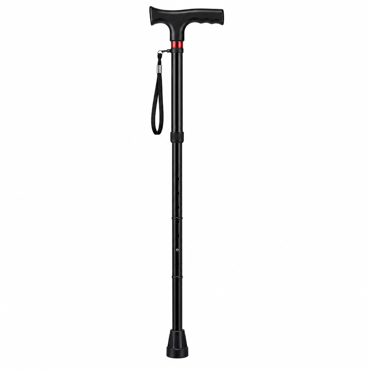 4303A Multifunction Aluminum Smart Walking Cane with LED Light and Alarm