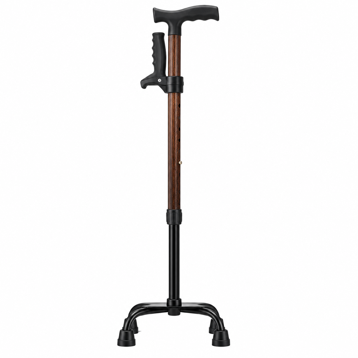 4201KF Aluminum Quad Cane with Dual Handles