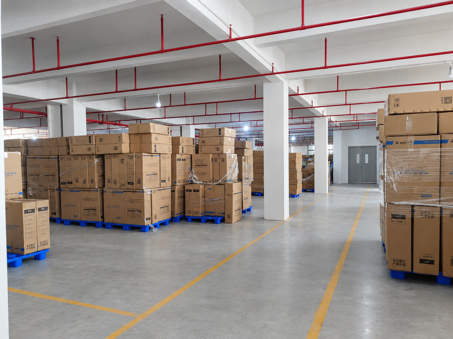 Spacious finished goods warehouse