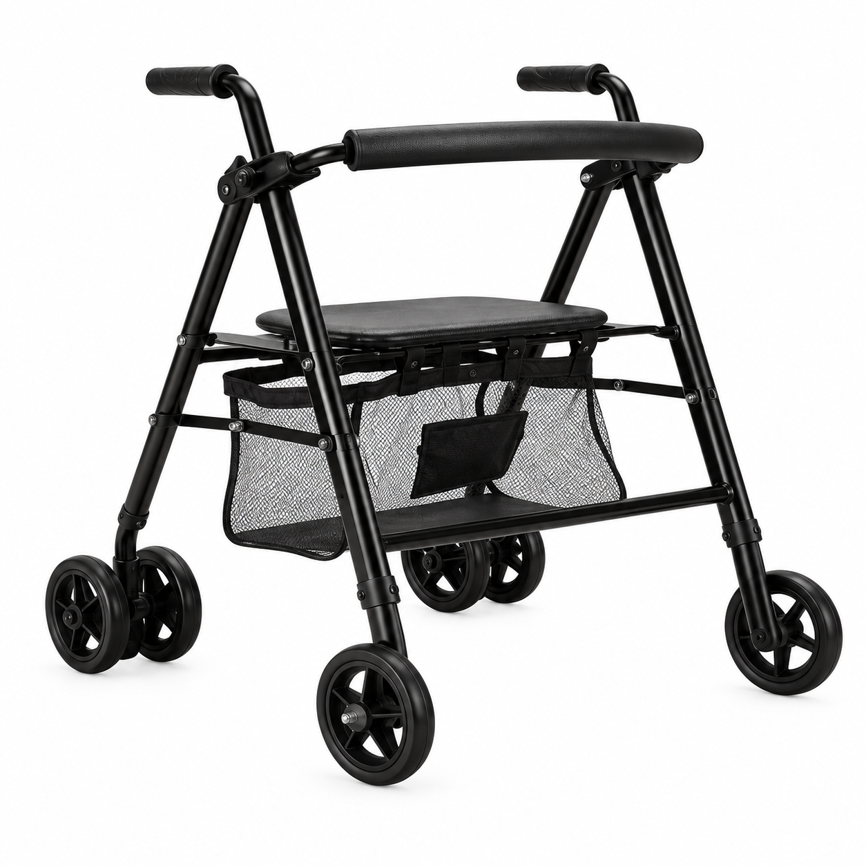 9105H Aluminum Multifunction Rollator Walker with 6-Wheel Design