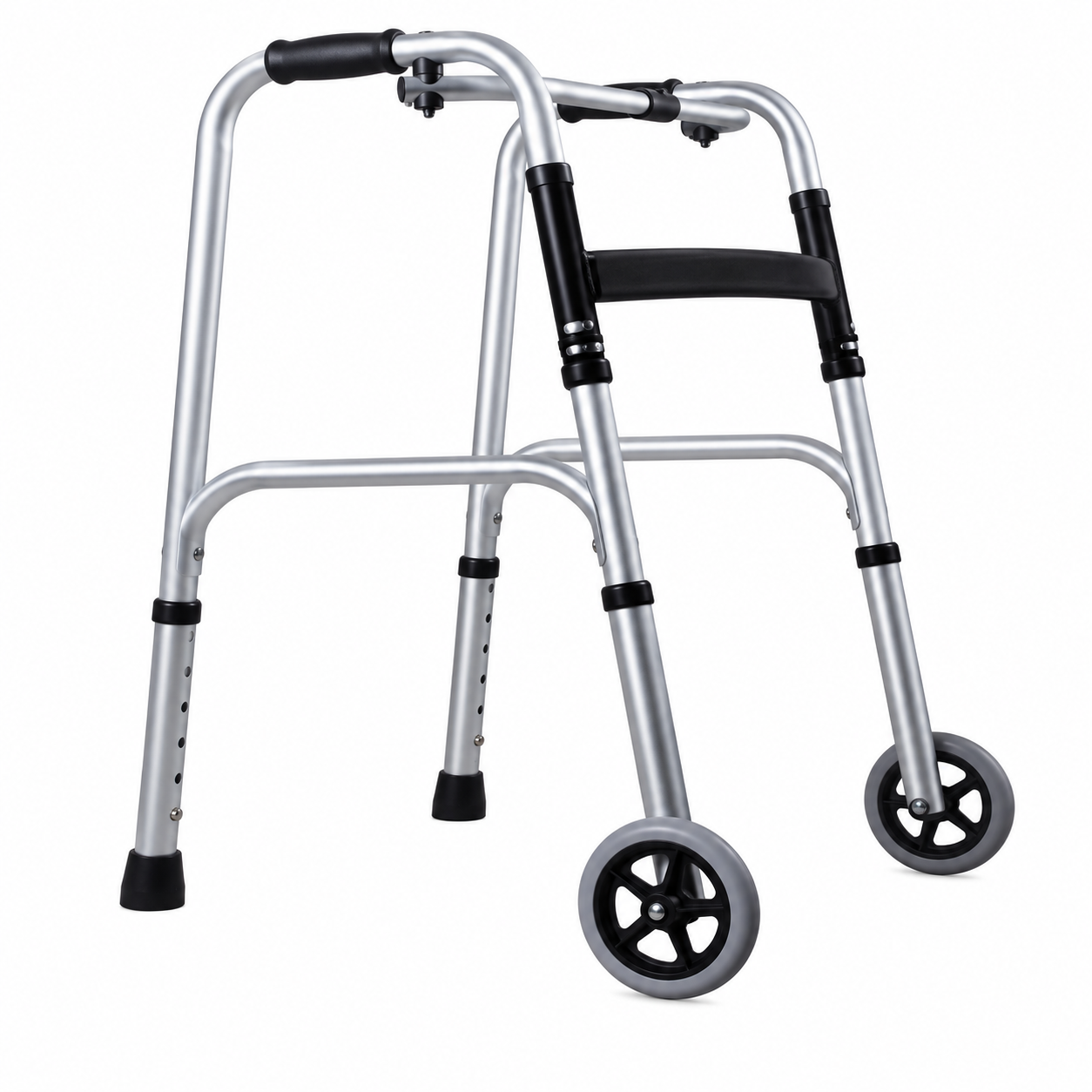8202DLH Dual-Wheel Aluminum Folding Walker